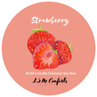 Strawberry Scented Candle